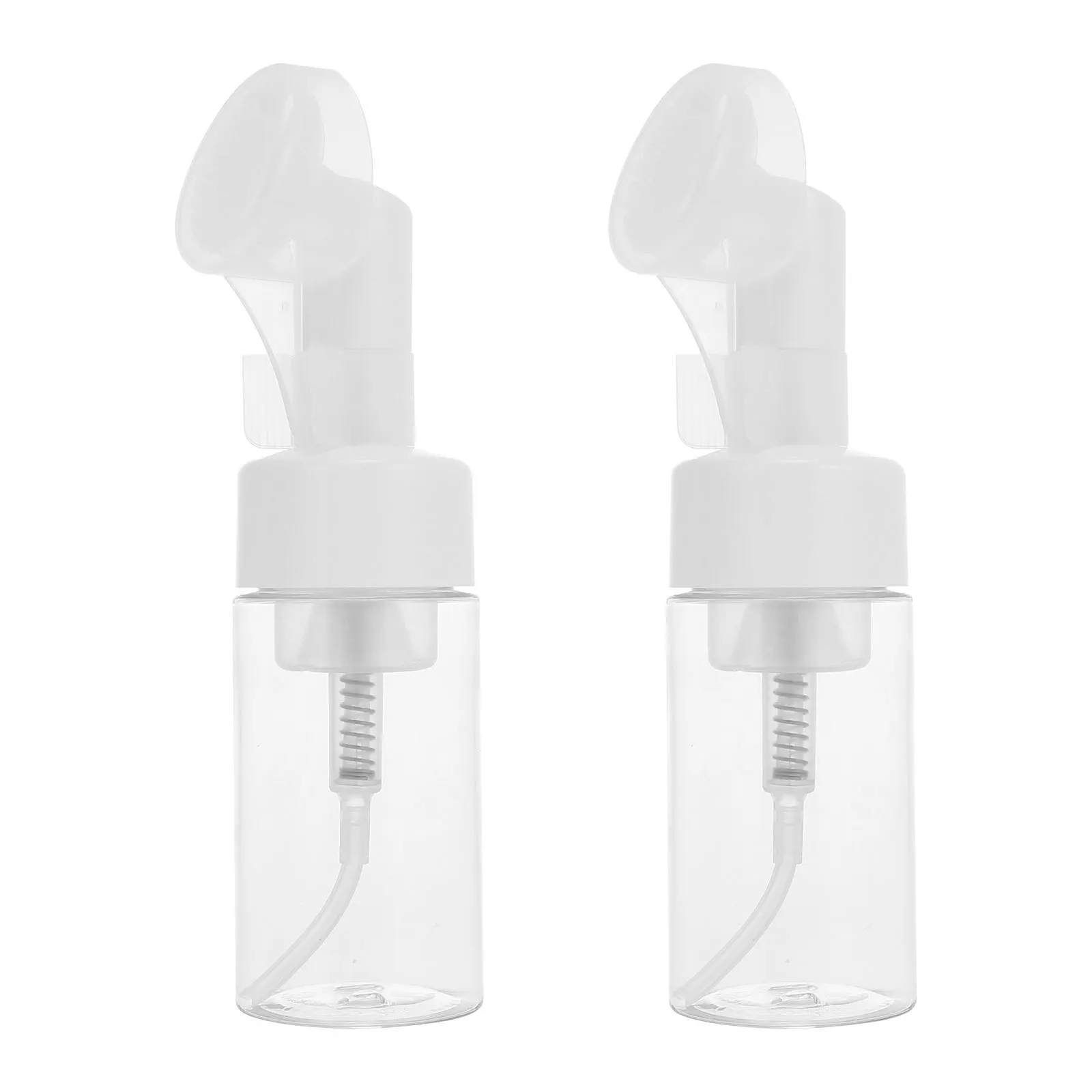 2 قطعة 100 مللي زجاجة رغوة موزع الحيوانات الأليفة مادة السيليكون تصميم مانعة للتسرب لصابون اليد منظف للوجه السفر إعادة الملء #5