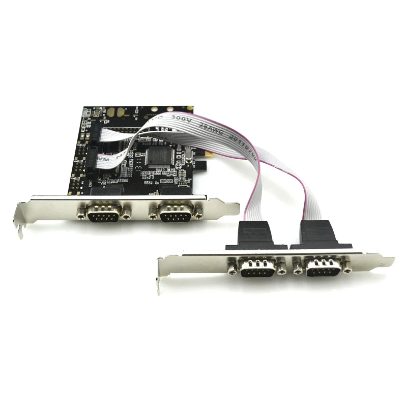 PCIE Serial Port Card PCIE to 4 Port 9 Pin RS232 Expansion Card Industrial Control 4 COM Ports Card