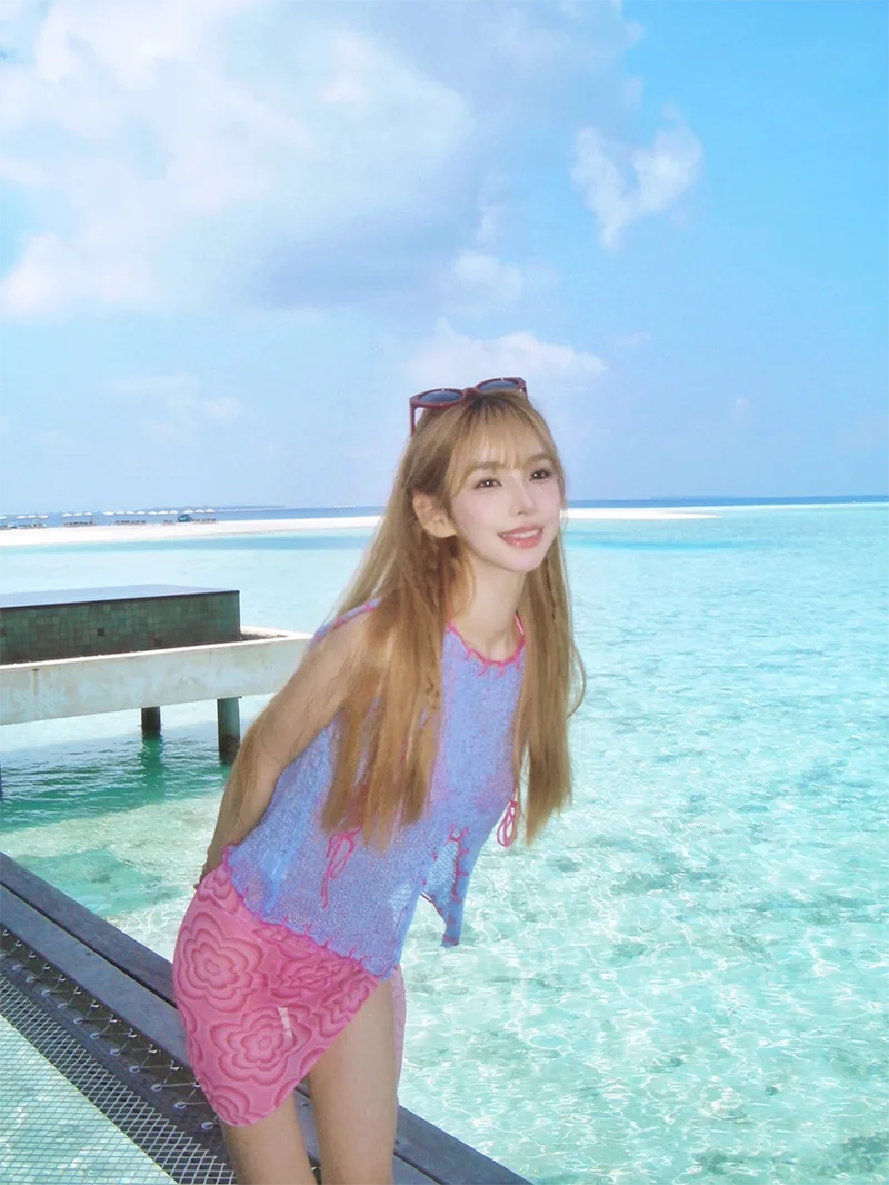 Costume da bagno bikini sexy da donna, set separato modellante con arricciatura per seno piccolo, ideale per spa termali e nuoto