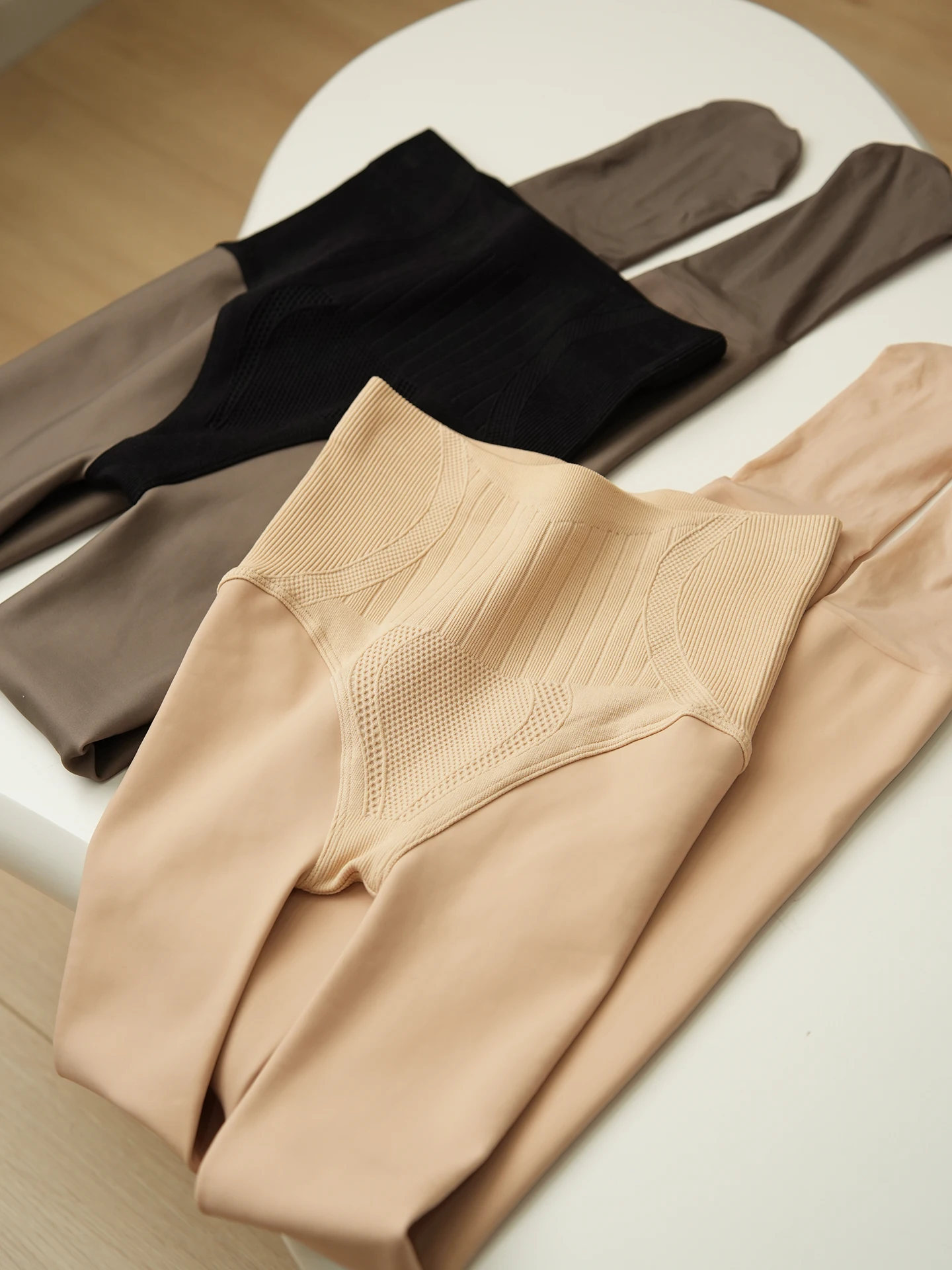 

Fce Lined Leggings Nude Skin Color Bla Silk Fce Lined Panhose Autumn Winter Bare Feeling Women's Tights