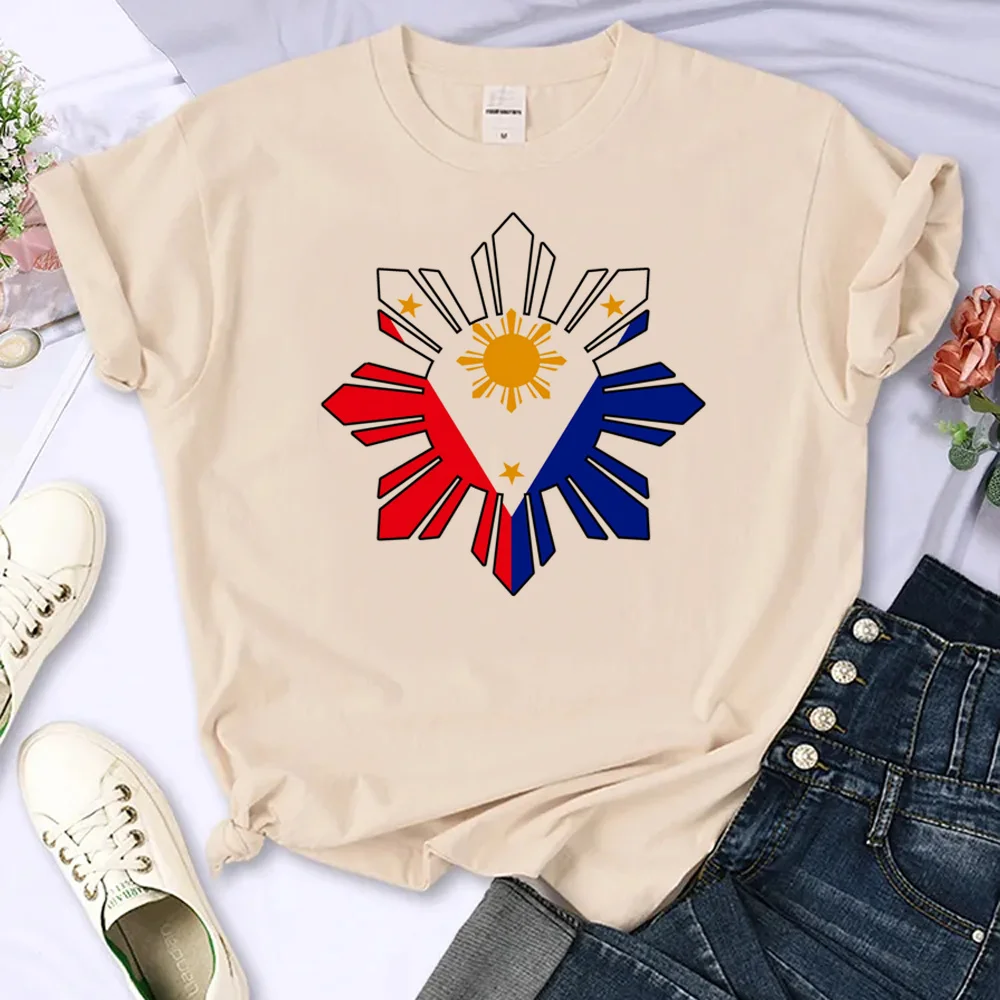 philippines t-shirts women Japanese graphic Tee female graphic clothes