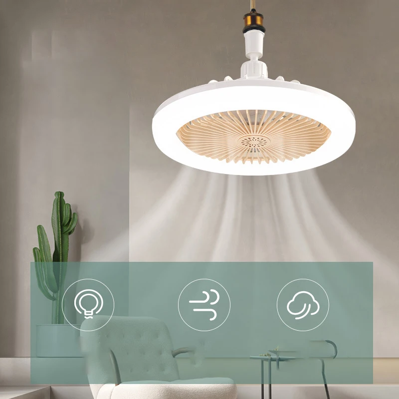Aroma Fan Light camera da letto soggiorno luce Swing Head ventilatore invisibile Inverter luce telecomando casa ventilatore da soffitto luce
