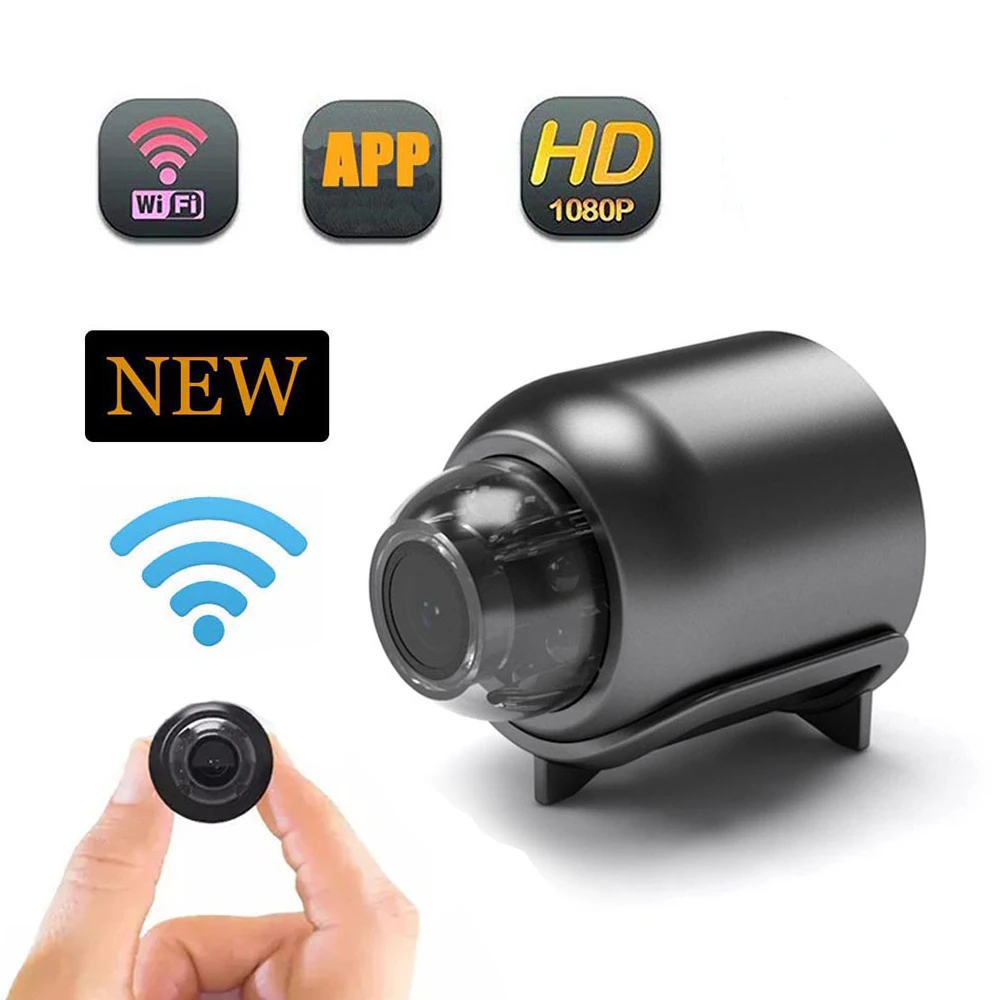 Mini Camera Wireless Security Protection Remote Monitor Camcorders 1080P HD Included Sound for Home Office