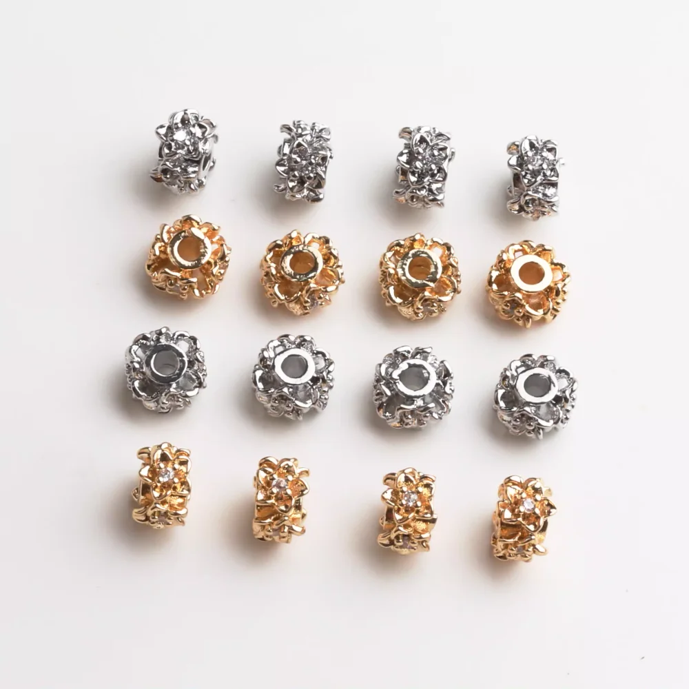 10PCS Dainty Brass Spacer Bead - Jewelry Making Equipment ulasan dan harga