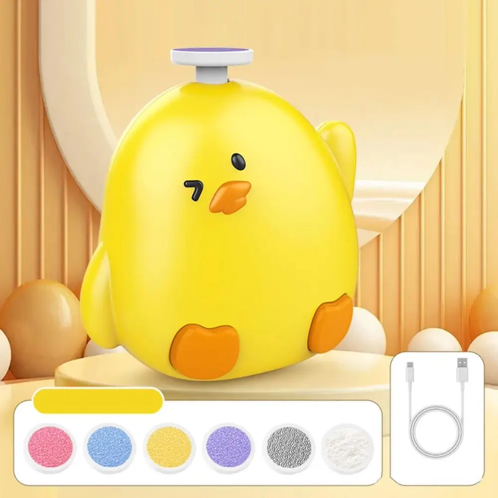 

Cartoon Electric Baby Nail Trimmer Chicken Shape Quiet Operation Baby Nail Clipper Safety Portable Electric Nail Clipper