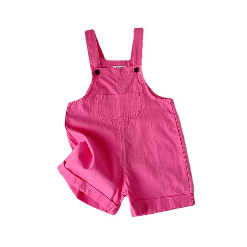 Group Activity Outfit Children's overalls Suspenders Pants for Toddlers Kids Casual Pants Candy Colors Performance Wear shorts