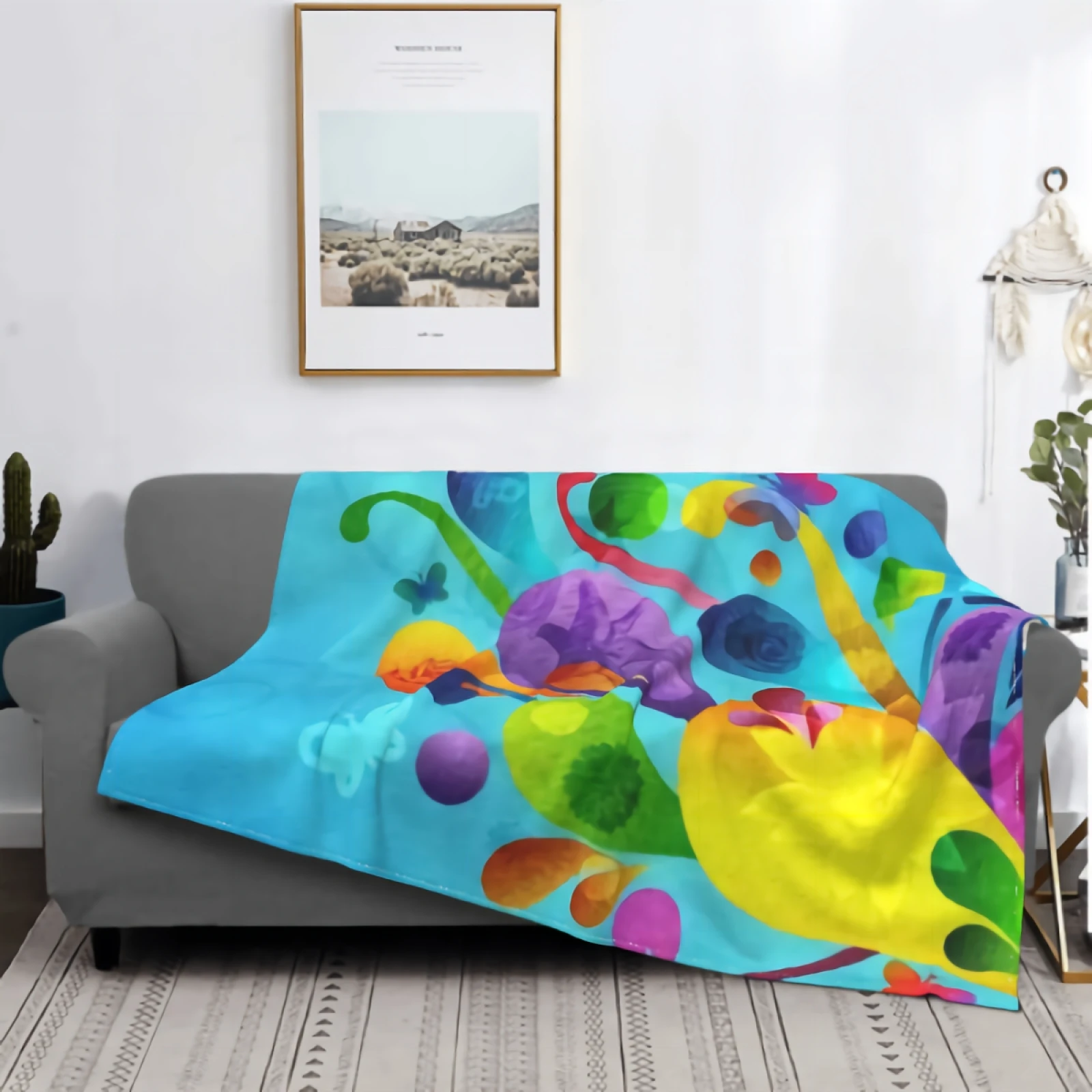 

Colorful Swirls Fleece Blanket for Couch Sofa Blanket Super Soft Cozy Plush Microfiber Fluffy Blanket Lightweight Warm Bed Throw