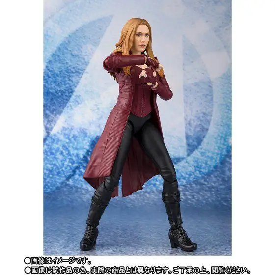 Bandai Original S.H.Figuarts Marvel SCARLET WITCH AVENGERS INFINITY WAR figuras de acción articulaciones activas modelo coleccionable