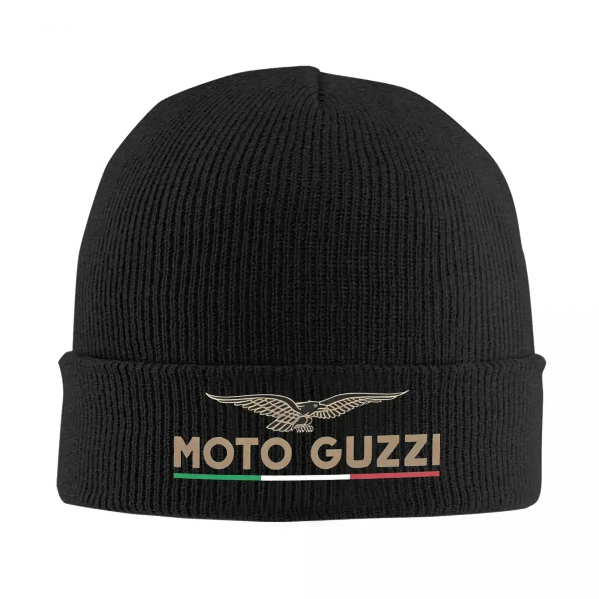 Moto G-Guzzi Beanie Hats Eagle Logo Skullies Beanies Outdoor Elastic Men Women Caps Autumn Custom Fashion Bonnet Hats Gift