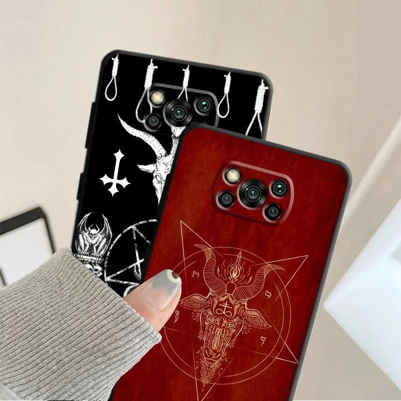 Case Satanic Pentagram 666 For Xiaomi POCO X3 NFC 11 Lite POCO X4 Pro 11T 5G Pocophone F1 POCO M3 9T 10T Pro 12 Note 10