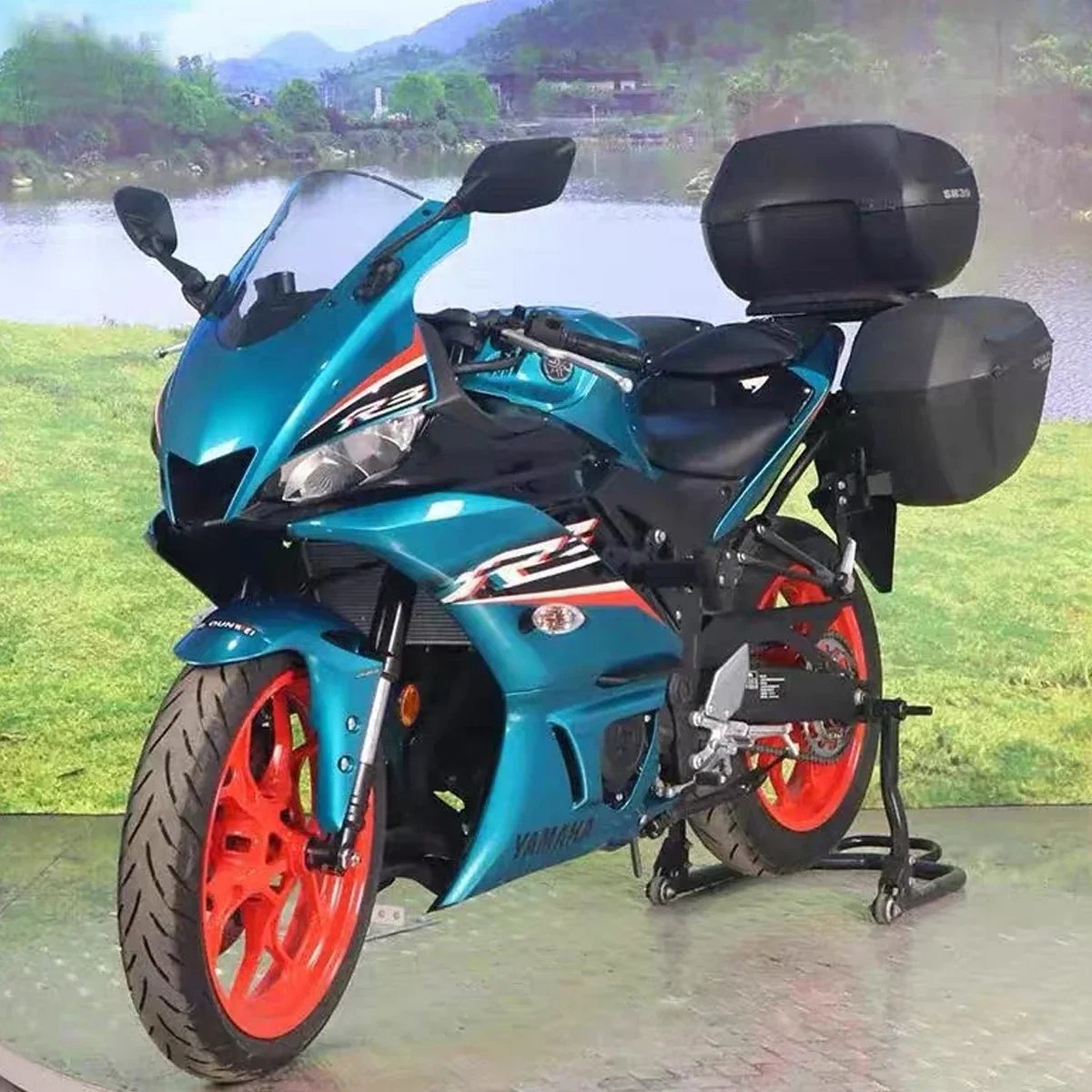 Motorcycle accessories rear shelf trunk rack storage rack tail wing armrest frame Fit For YAMAHA MT03 MT-03 YZF-R3 YZF R3 19-24