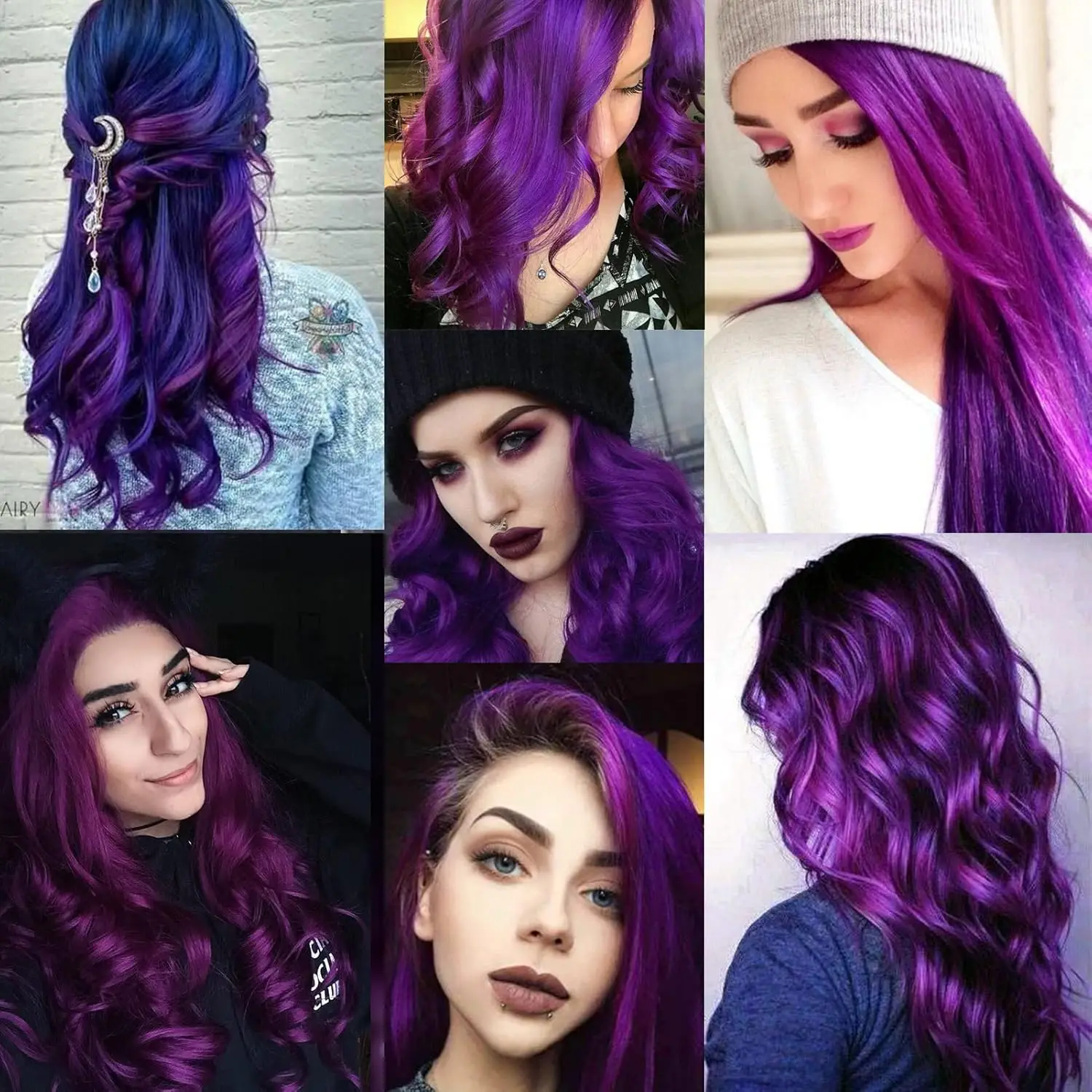 12-teilige lange, gerade, synthetische schwarze Haarverlängerungen zum Anklipsen, farbige Party-Highlights, Haarteile für Frauen, Kinder, Mädchen, Halloween – Detail 2