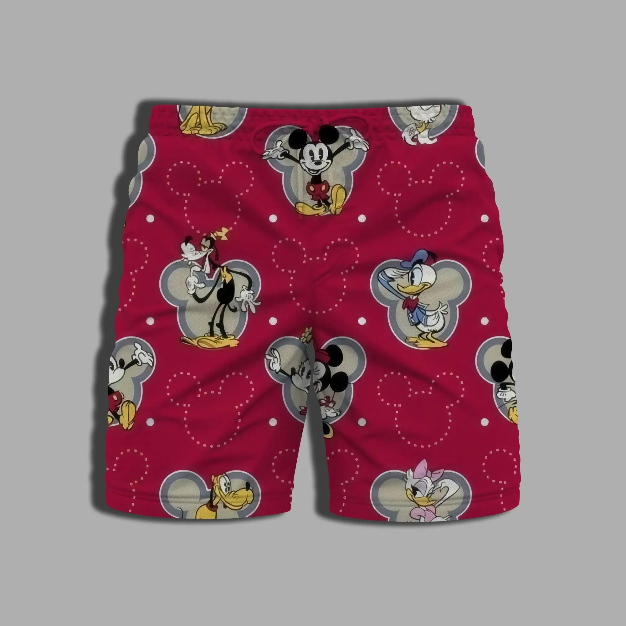 Pantaloncini da bagno uomo intero costume da bagno estate spiaggia costume da bagno uomo stampa topolino abbigliamento uomo palestra Minnie Mouse