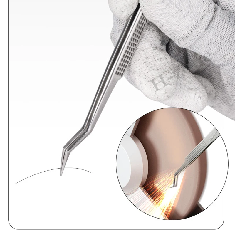 MECHANIC Aax-17 tin positioning tweezers for precise clamping of tin wire, non-slip and wear-resistant, made of stainless steel