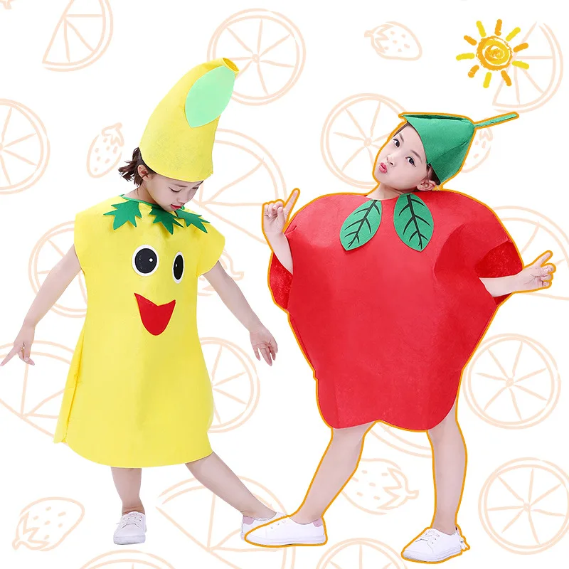 Children's Day Fruit Costume Vegetable Kindergarten Performance Fashion Show Halloween Pumpkin Stage Costume