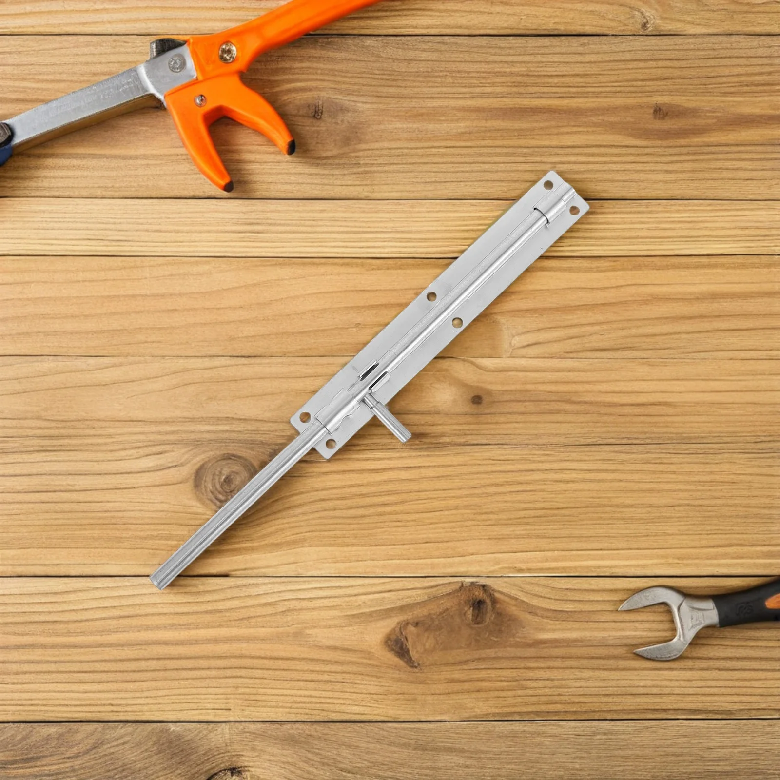 

Slide Bolt Latch 38.5cm Thickened Stainless Steel Extended Wooden Gate Floor Latch Durable Cane Bolt French Door Lock