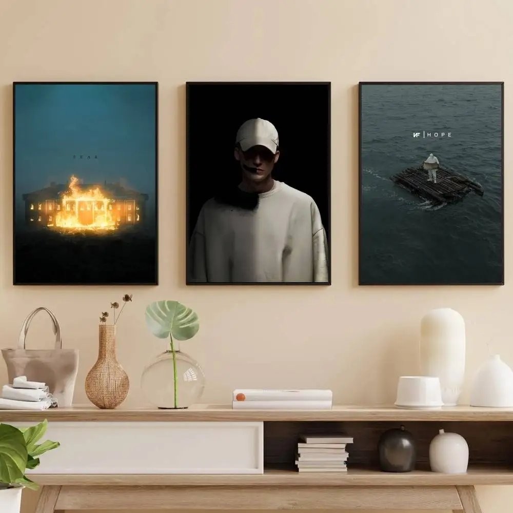 

FEAR N-NF Rapper Poster Self-adhesive Art Waterproof Paper Sticker Coffee House Bar Room