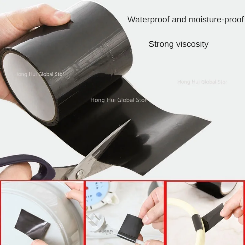 150cm Super Strong Waterproof Tape for Pipes Patch Holes & Crack Butyl Sticker Strong Glue Barrier Fast Repair Stop Leakage Tool