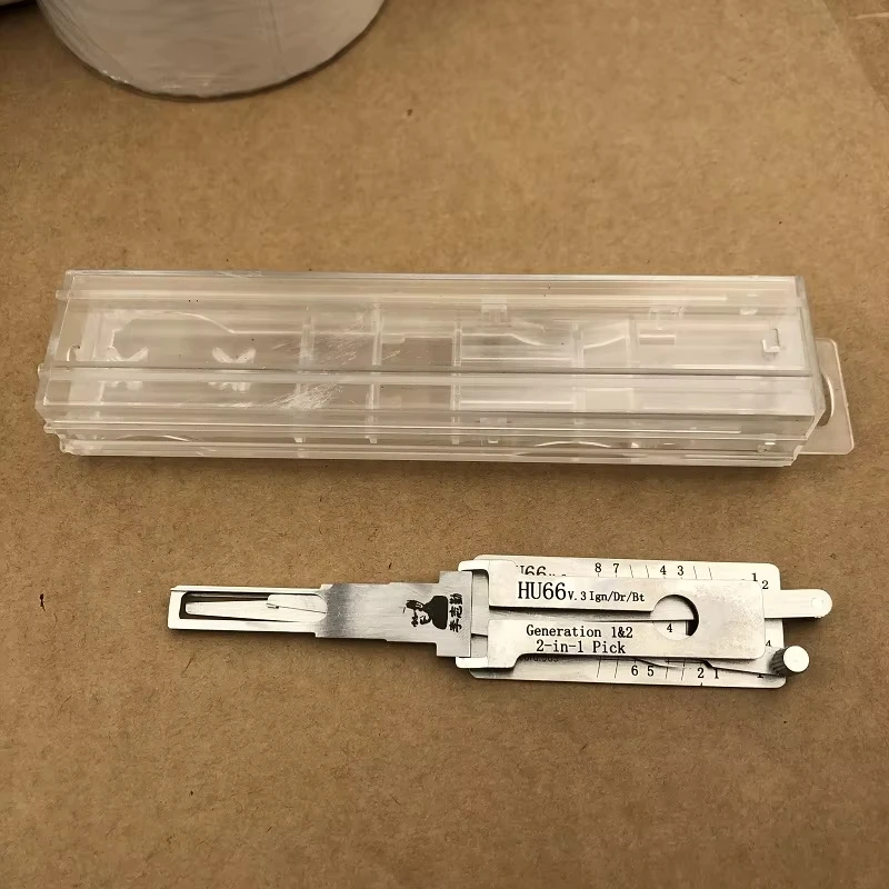 Lishi 2-in-1 HU66 V.3 Decoder Autotür-Öffnungswerkzeug für VW Audi Porsche Schlüsseldienste Professionelles Kfz-Einstiegswerkzeug – Detail 5