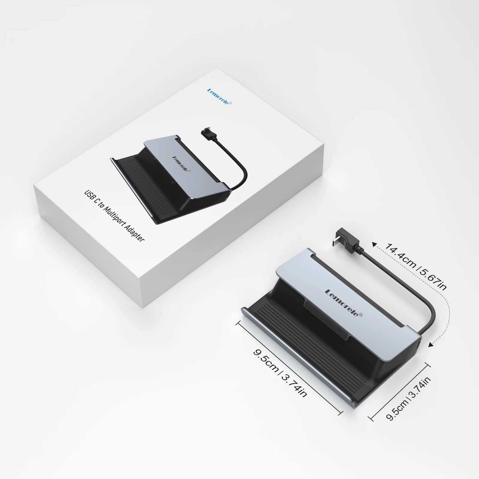 Akcesoria do doków parowych Lemorele Steamdeck obudowa konsoli USB-C do stacji dokującej HDMI PD100W Gigabit Ethernet