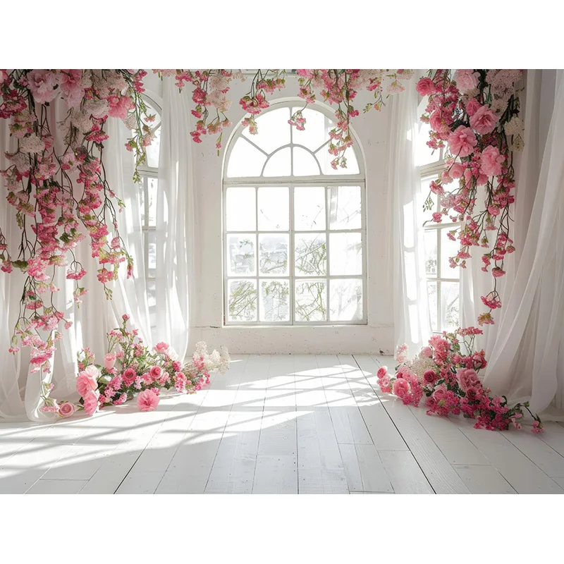 Choinka nowy rok 2025 motyw fotografia tła rekwizyty estetyczne Xmas okno pokoju bombki tło do studia fotograficznego RS-01