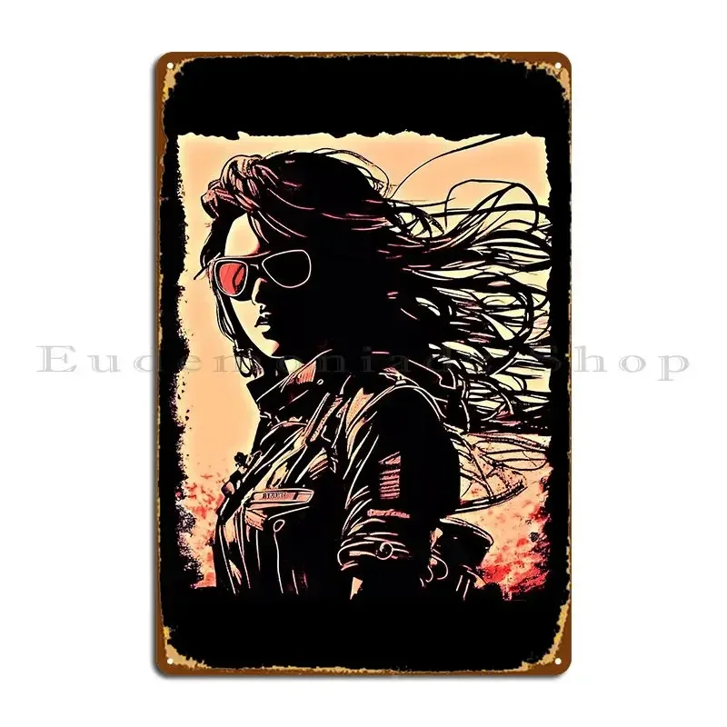 Road Mistress Metal Plaque Living Room Decoration Design Garage Character Tin Sign Poster