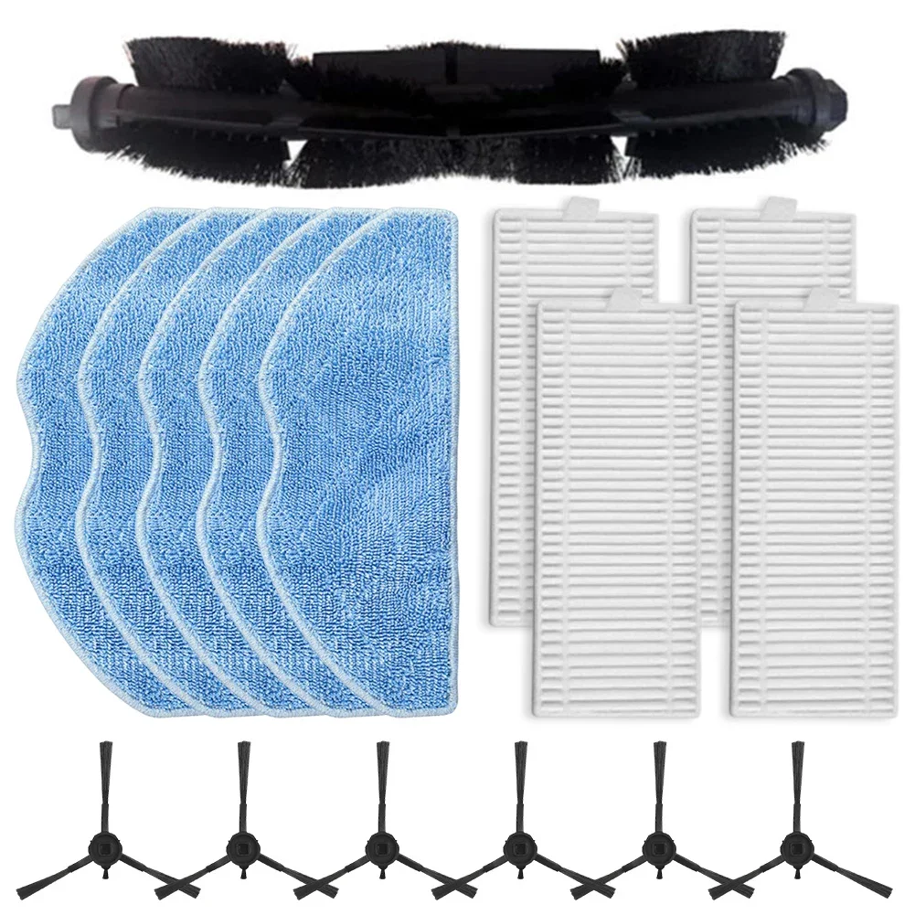 

Improved Indoor Air Quality with Main Side Brush Filter Mop Cloth Kit for Tefal For Xplorer Serie 75 S+ RG8597W