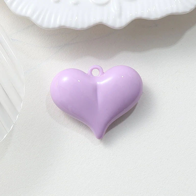 5pcs Handmade DIY Bead Findings & Components, Heart Shape