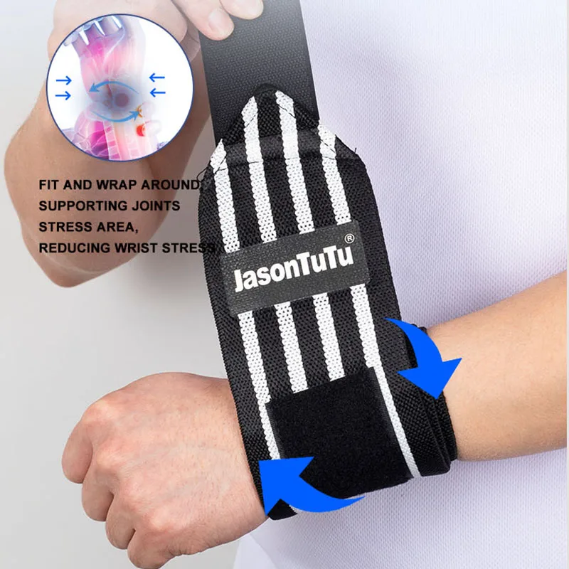 JASONTUTU 1 PC Weight Lifting Wristband Elastic Breathable Wrist Wraps Bandage Gym Powerlifting Wrist Brace Support Strap