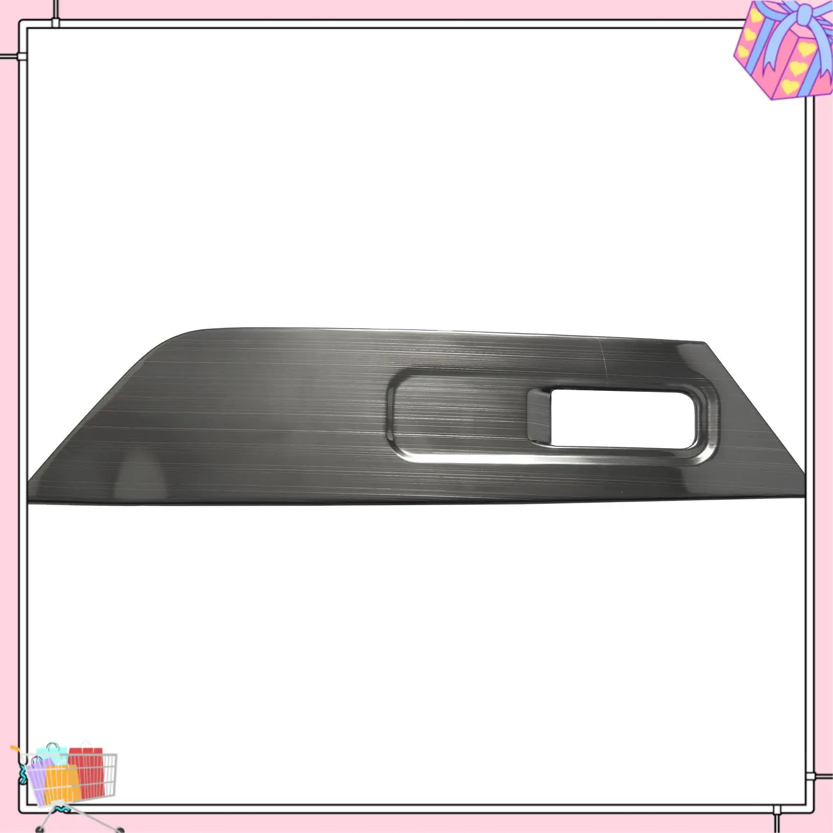 

A77T-Car Glass Lift Switch Panel Sequins Inner Armrest Decorative Frame For Skoda Kodiaq 2016 2017 2018 Car Accessories