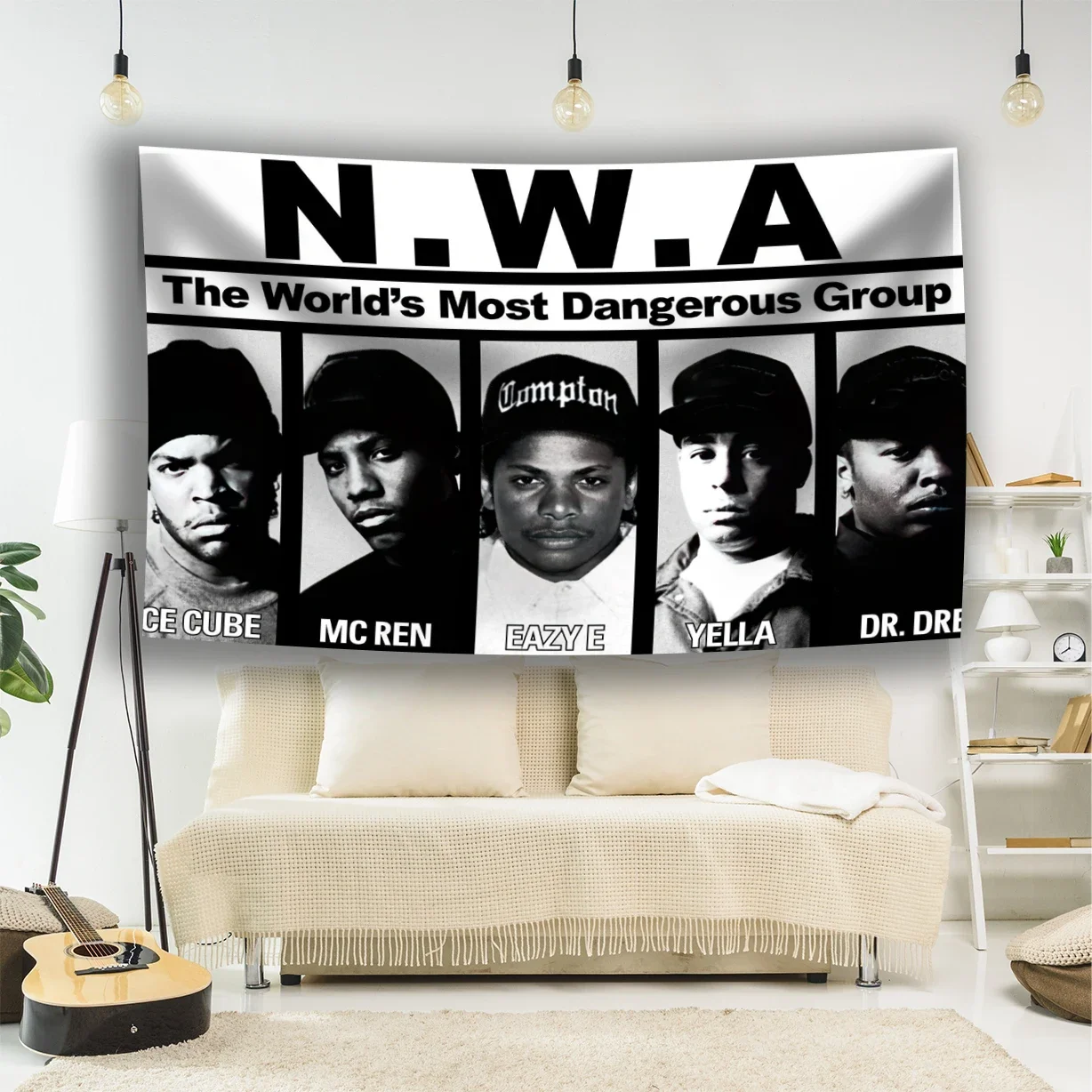 Eazy Duz It Tapestry Banner Living Room Bedroom Easy E Ruthless West Coast Rap Nwa