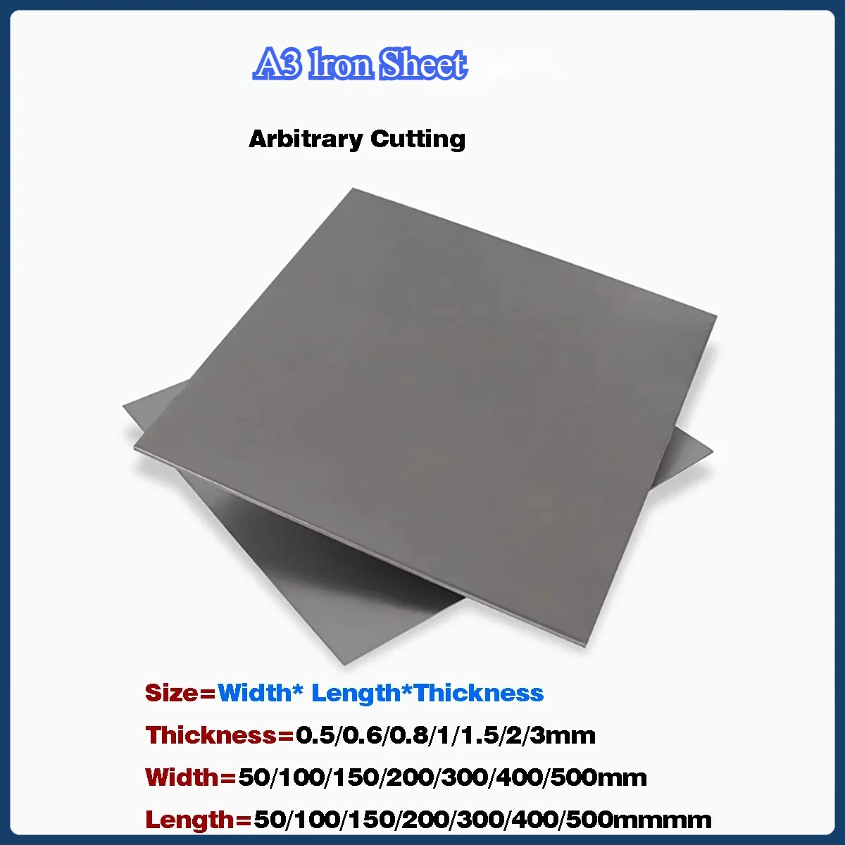 A3 Iron Plate Processing Custom Q235 Cold Rolled Steel Plate, Hot-Rolled Iron Sheet, Galvanized Sheet, Custom Zero Cut