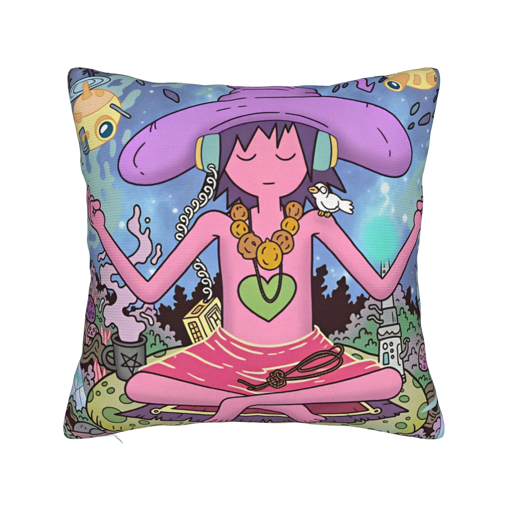 Pillow Cover Cartoon M-Midnight Gospel  Kawaii Pillow Case For Sofa Home Decor Pillowcases