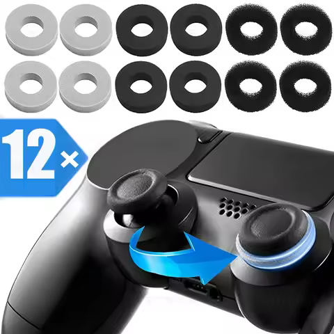 12Pcs/Set Precision Target Ring for PS5/PS4/Switch 2/Xbox Game Controller Gamepad Joystick Motion Control Aim Assist Sponge Ring