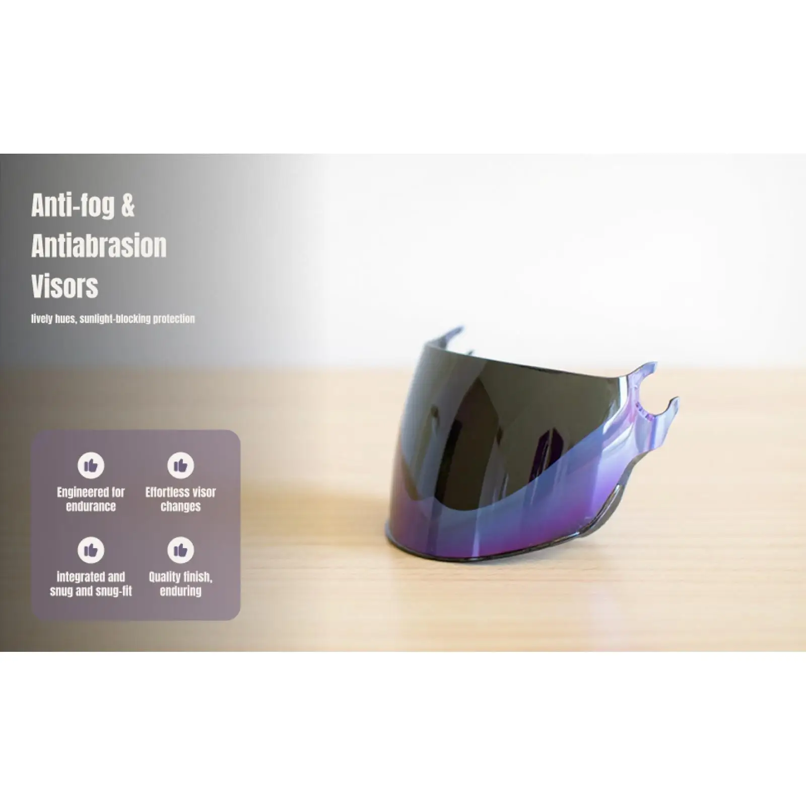 2pcs Helmet Visor Windscreen Lens Anti-Scratch Replacement for LS2 OF562