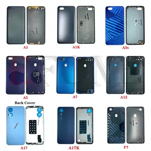 Bilashmart Oppo A1 A83 A1k A3 A3s A7 A12 A17 A17k A73 4G F17 F7 Back Battery Cover Middle Frame Rear Door Housing Case + Side Button