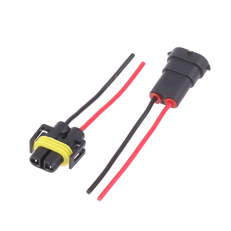 Foglight Head Light Bulb Lamp 1/2PCS H8 H9 H11 Male To Female Socket Plug Adapter Connector Cable Wiring Harness