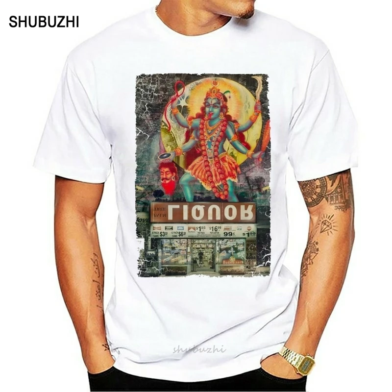 Kali Hindu Goddess Large Print Men's T-Shirt men cotton tshirt summer brand teeshirt euro size