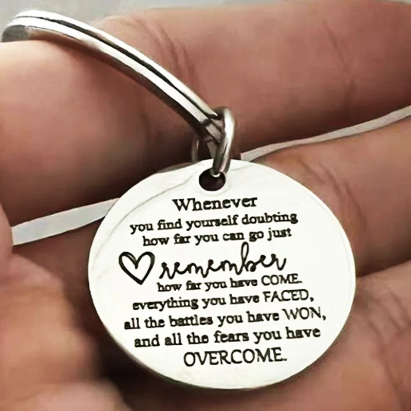 1pc Keychain for Women Men Awareness Gift Friend Inspirational Stay Strong Gift