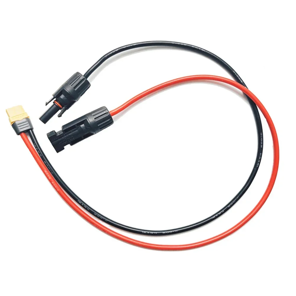 

1 шт., соединитель солнечной панели 12AWG, Женский Соединительный кабель солнечной панели, водонепроницаемый круглый зарядный кабель, детали солнечного генератора