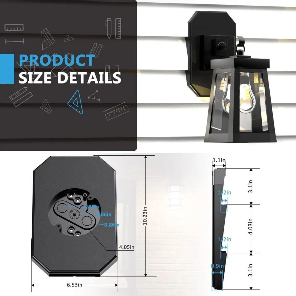 Siding Mounting Kit, Siding Mounting Block, Outdoor Siding Light Mounting Block with Built-in Electrical Box, Siding Mounting