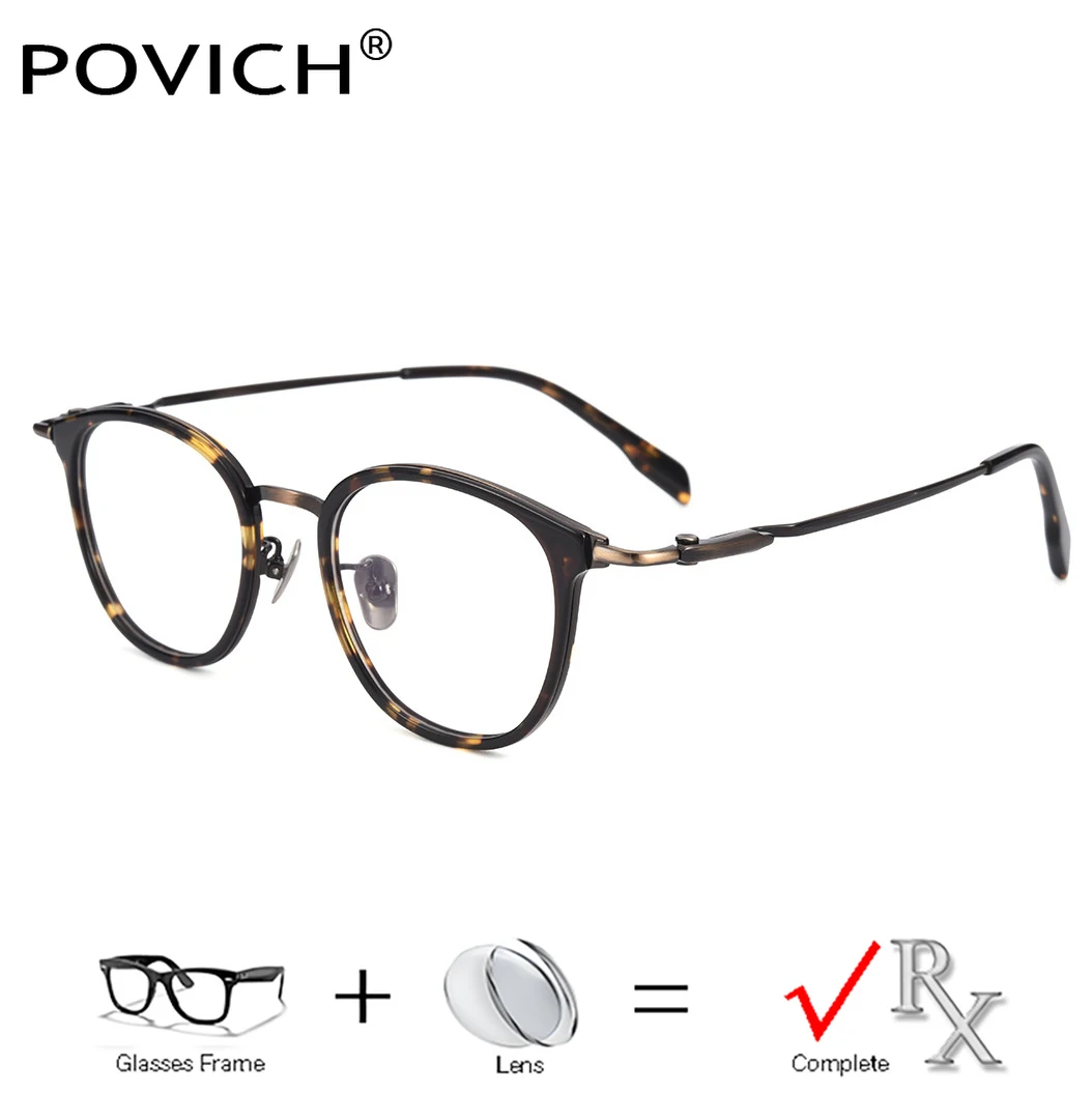

2026 Vintage Casual daily Wear Glasses Prescription Lenses Progressive Myopia Reading Hyperopia Anti Scratch Men Eyeglasses Oval