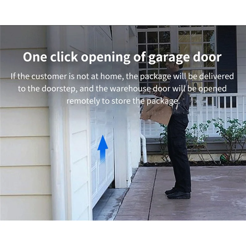 Stylish-Tuya Smart Life App WIFI Garage Door Opener Controller Gate Door Open Close Monitor Voice Control For Alexa Google