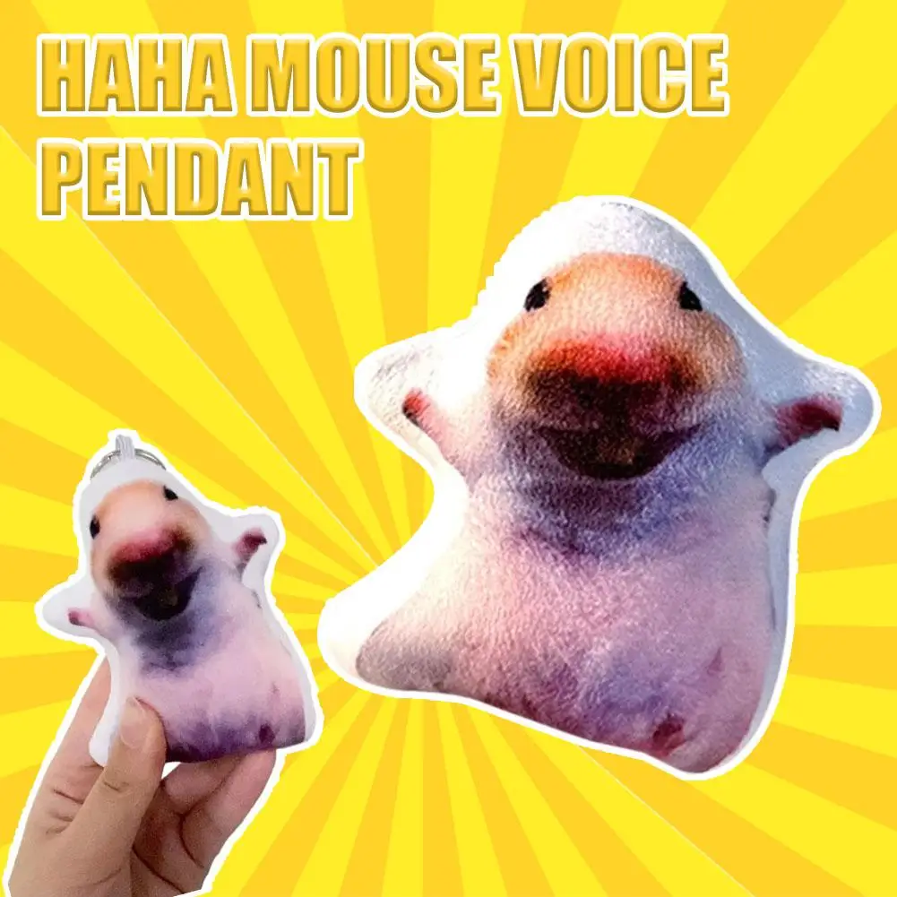 Funny Meme Cute Rotating Cat Keychain Oiiai Sounder Keyring Pendant Plush Cartoon Kitten Bag Pendant Gift for Backpacks Car Key