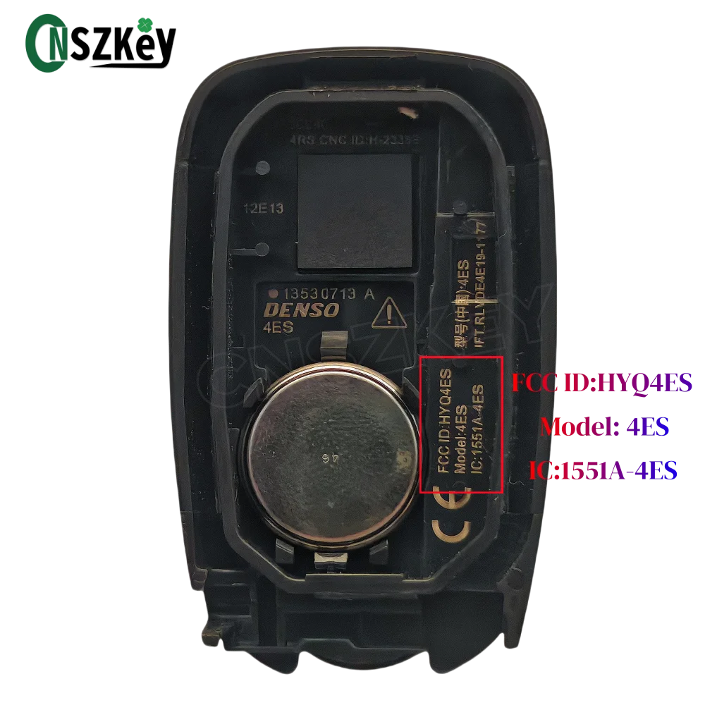 CNSZKEY FCC ID: HYQ4ES Original For Chevrolet Trailblazer Traverse Blazer Smart Key 434Mhz ASK 46 Chip 5 Buttons PN:13530712