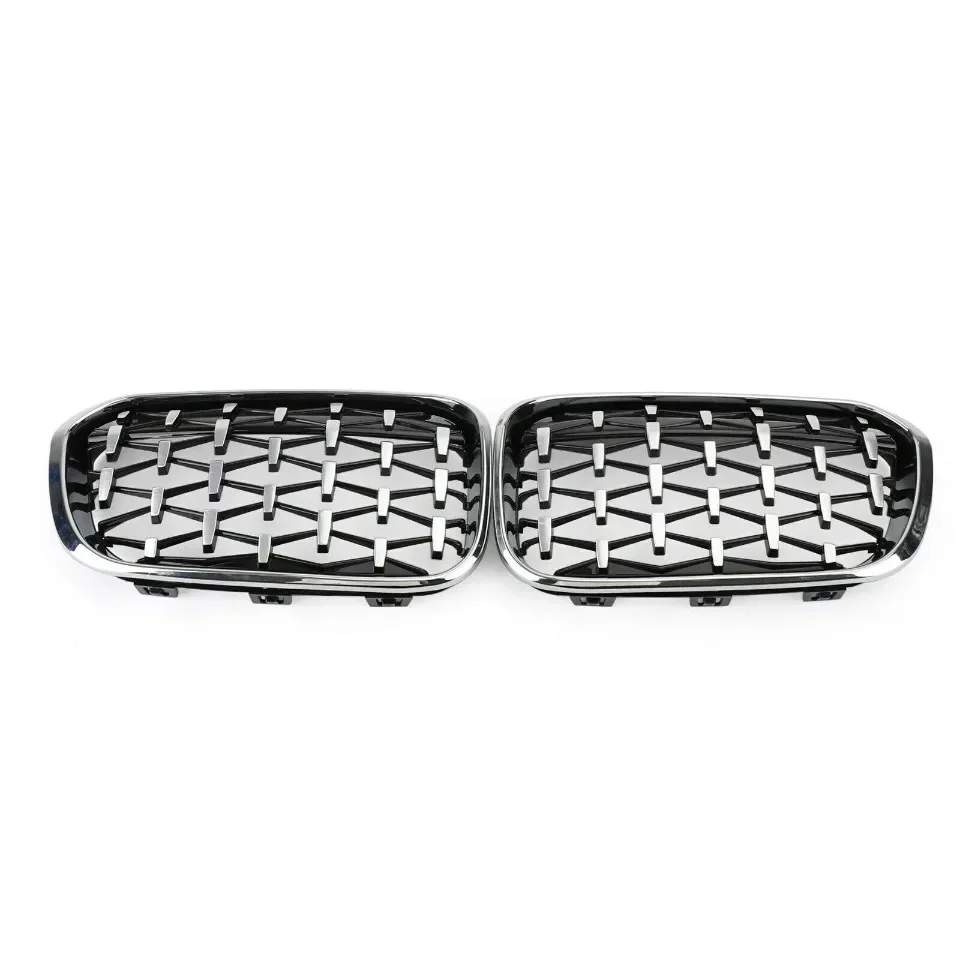 Xvip 1 Paar Front gitter für BMW 1er F20 F21 2013-2016 glänzend schwarzer Nieren grill Ersatz Racing Front stoßstangen gitter – Detail 19