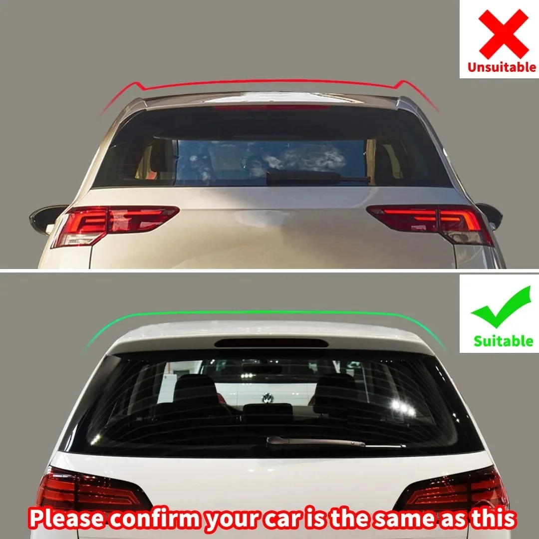 New！ Rear Trunk Tail Wings Spoiler for VW Golf 5 6 7 7.5 8 MK5 MK6 MK7 MK7.5 MK8 Tail Fin Fixed Wind Spoiler Car Accessories Par