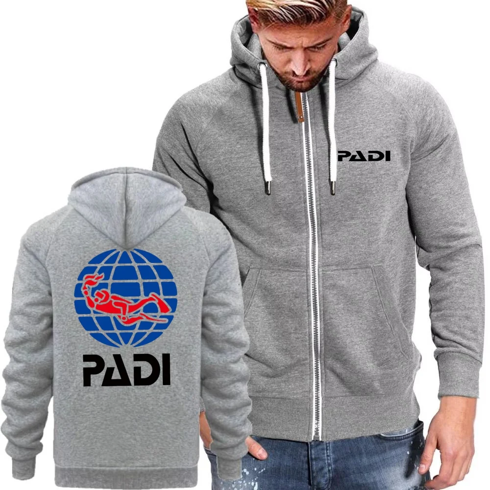 Популярные мужские толстовки с капюшоном, толстовки для подводного плавания, куртка с капюшоном Padi, верхняя одежда, ветрозащитная флисовая спортивная одежда, пальто, уличная одежда больших размеров
