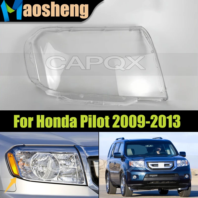Car Headlight Cover Shell For Honda Pilot 2009-2013 Front Headlight Glass Cover Shell Replacement Lampshade