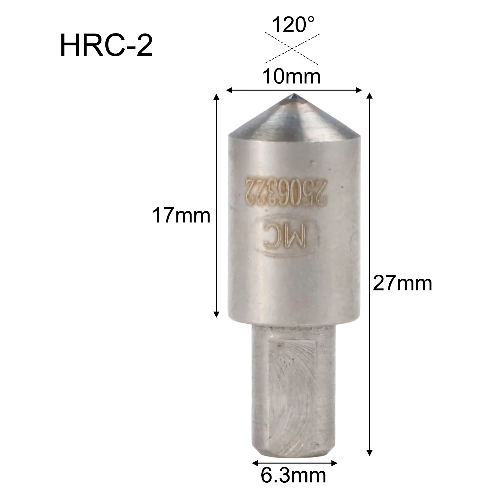 Steel Spherical Indenter For For Rockwell For HRC Hardness Tester 120 Degree Cone Brazed Metal Ball Replacement Part Testing Too
